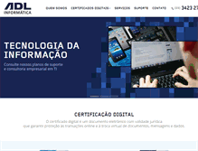 Tablet Screenshot of adlinformatica.com